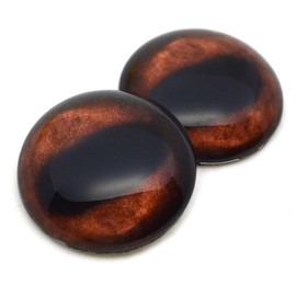 Elk Inspired Animal Glass Eyes for Art, Sculptures, Props, Masks, Fursuits, Jewelry Making, Taxidermy, and More (40mm)