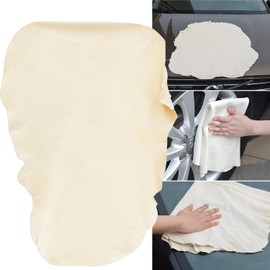 XL Car Drying Chamois Wash Leather Shammy Towel Extra Large Cleaning Super Absorbent XXL Natural Fast Drying Detail Detailing Car Wash Washing Cloth Window, Glass, Mirrors