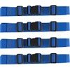 MAGARROW 1.5" Utility Luggage Straps with Buckle Adjustable, 4-Pack (Blue,