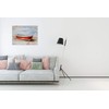 SYGALLERIER Nautical Canvas Wall Art Hand Painted Red Boat Still