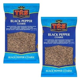 TRS Black Pepper Coarse, 100G, Crushed Pepper Herbs, Healthy Spices, Indian Origin, Pack of 2