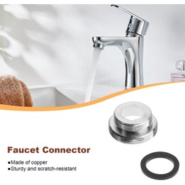 3 piezas Equipo Adaptador de Grifo, CNYMANY Macho M22 mm a macho M32 mm Juego de adaptadores de aireador de cocina Adaptador de grifo de fregadero Manguera Filtro de agua Manguera estándar