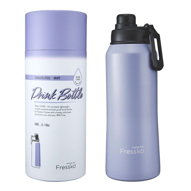 Fressko Insulated Stainless Steel Bottle Sip Lid 1L, Peachy