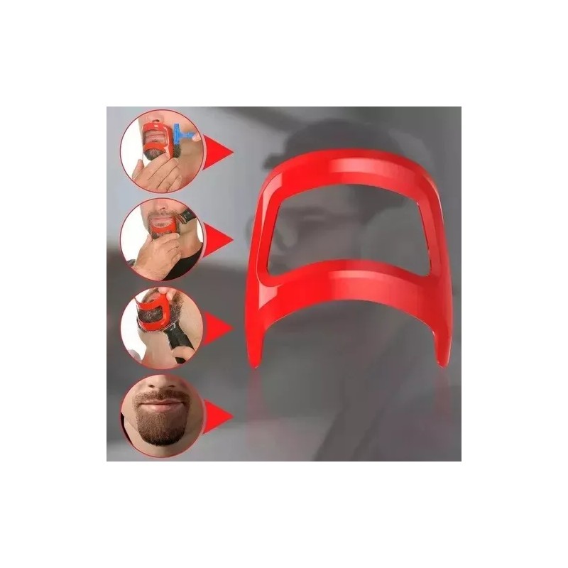 Veraly 4pzs Plantilla Para Barba Bigote Peine Herramienta Moldear Color