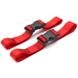 2 PACK Sternum Strap For 2 inch 3 inch 4 point 5 point UTV ATV Golf Cart Go Kart UTV harnesses Safety Harness (Red, 2 PACK)