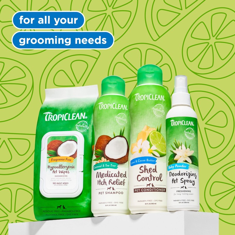 TropiClean Deshedding Dog Conditioner, Reduces Shedding & Softens Coat, Puppy