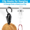 VinBee 20 PCS Laundry Hooks with Clips Super Strong Plastic