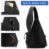 TurnWay Water-Proof Sling Backpack/Crossbody Bag/Shoulder Bag for Travel, Hiking, Cycling,