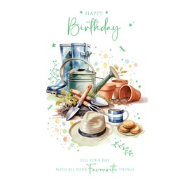 Cherry Orchard Happy Birthday Card for Gardener - Mens Birthday Cards from, Complete with Envelope