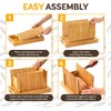 Bread Slicer for Homemade Bread - Bambüsi Upgraded Adjustable Bamboo