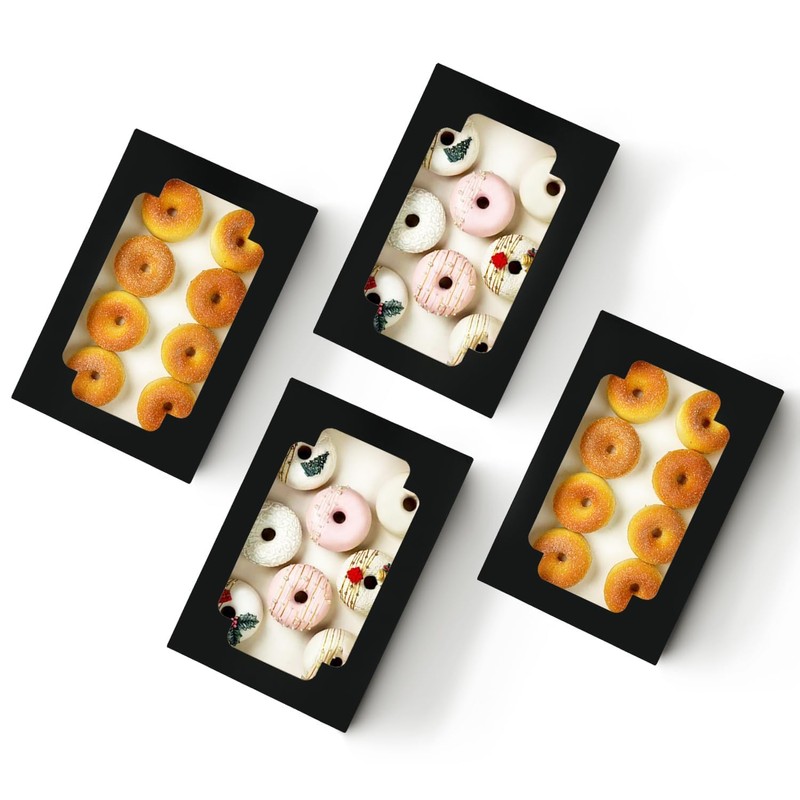 Gcardist Auto-pop Up Pink 35.6x25.4x6.4cm 6Pcs Cookie Box with Window