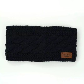 Britt's Knits Plush Lined Headband BLACK