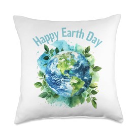 Earth Day Quote Earth Cool Happy Earth Day Unique Throw Pillow