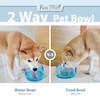Felli Pet Oblik Slanted Dog Food Water Bowl Elevated Stainless