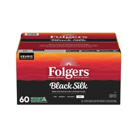 Folgers Black Silk Ground Coffee Pods 60 Count