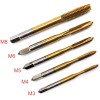 Qisf Ratchet T-Handle Tap Wrench Set with 5 Titanium Taps