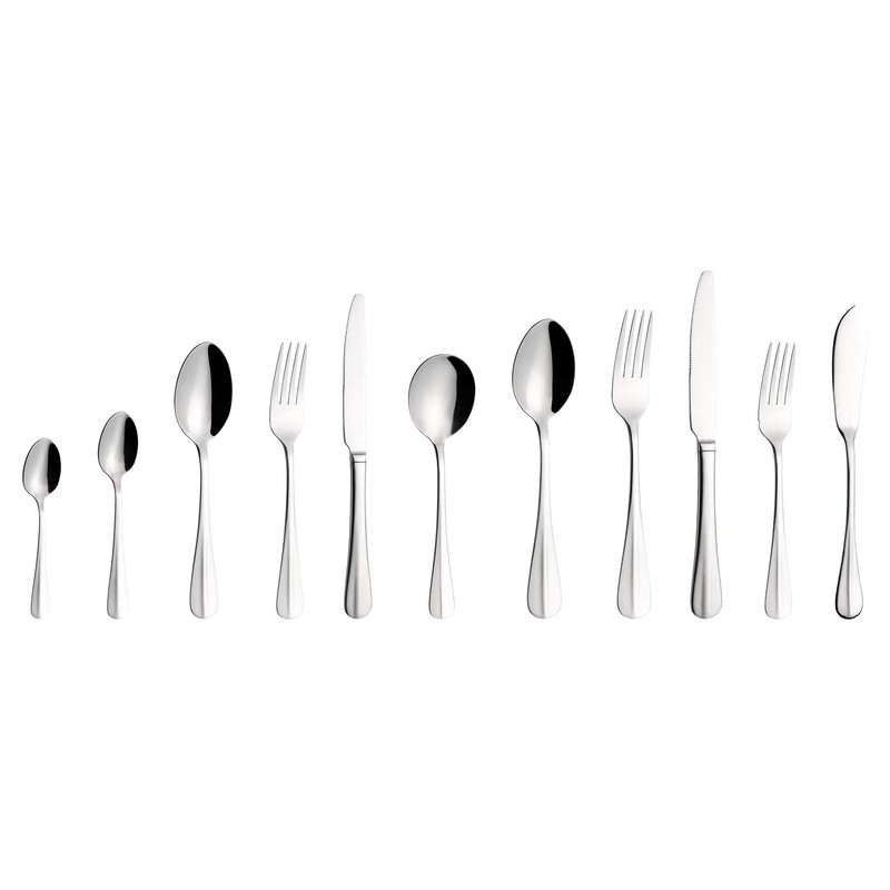 Grunwerg DFBGT Baguette Dessert Fork, Stainless Steel, Silver, 2.5 mm,