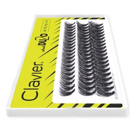 Clavier Du2o Double Volume Artificial Eyelashes in Cups, Various Lengths from 8 to 14 mm, Ultra Volume, for a Perfect Look
