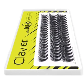 Clavier Du2o Double Volume Artificial Eyelashes in Cups, Various Lengths from 8 to 14 mm, Ultra Volume, for a Perfect Look