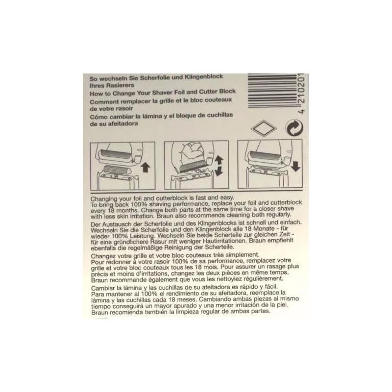 Braun 5S 5609, 370/575 PocketGo Foil & Frame