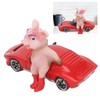 Pig Statue UV Resistant Coating Handcraft Resin Pig Figurine Red