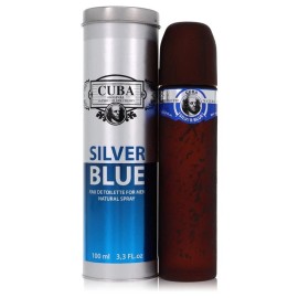 Fragluxe Cuba Silver Blue by Fragluxe Eau De Toilette Spray 3.3 oz for Men