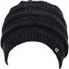 Fuzzy Lined Stretchy Cold Weather Toboggan Cap Slouchy Oversized Cable