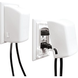 Dreambaby Cubiertas de enchufe, tapas protectoras para enchufes, medida estándar, 2 piezas, plástico, color blanco