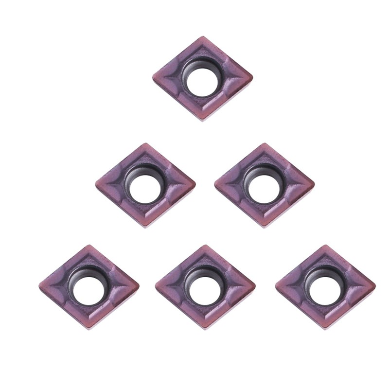 FTVOGUE 10pcs CNC Carbide Tips Inserts, CCMT060204 VP15T Lathe Turning