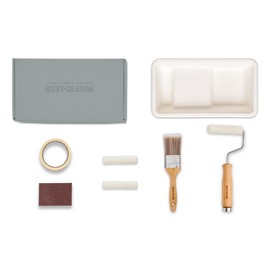 Rust-Oleum Ready to Roll - Eco Paint Kit (Small) - Bathroom Wood & Cabinet Satin Dusky Greys
