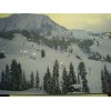 LOT of 2 CHRISTMAS CARDS AERIAL VIEW STEVENS PASS GLOWING