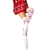 YILEEGOO Thigh High Socks for Women, Xmas Snowflake Reindeer Cotton