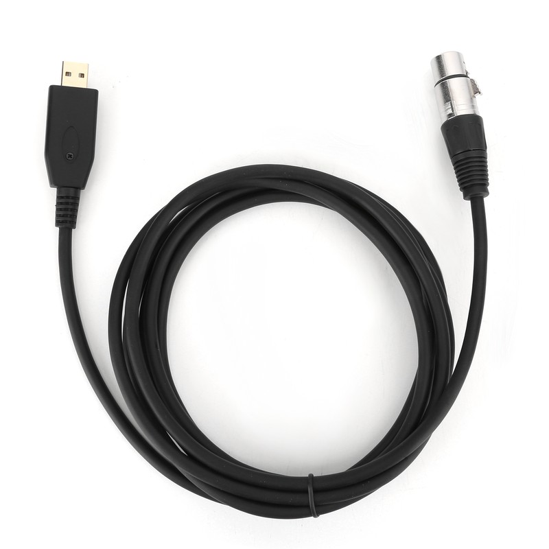 Professional USB Male to XLR Female Microphone Link Cable USB