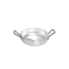 Pentole Agnelli Family Cooking Aluminium Omelette Pan with 2 Handles, Diameter 12 cm, Silver