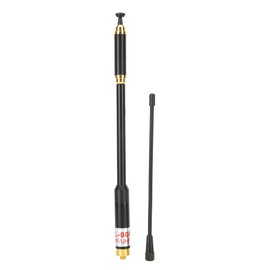 Handheld Two Way Radio Telescopic Antenna UV Dual Frequency Range High Gain Stretch Handset Radio Antenna SMA Female