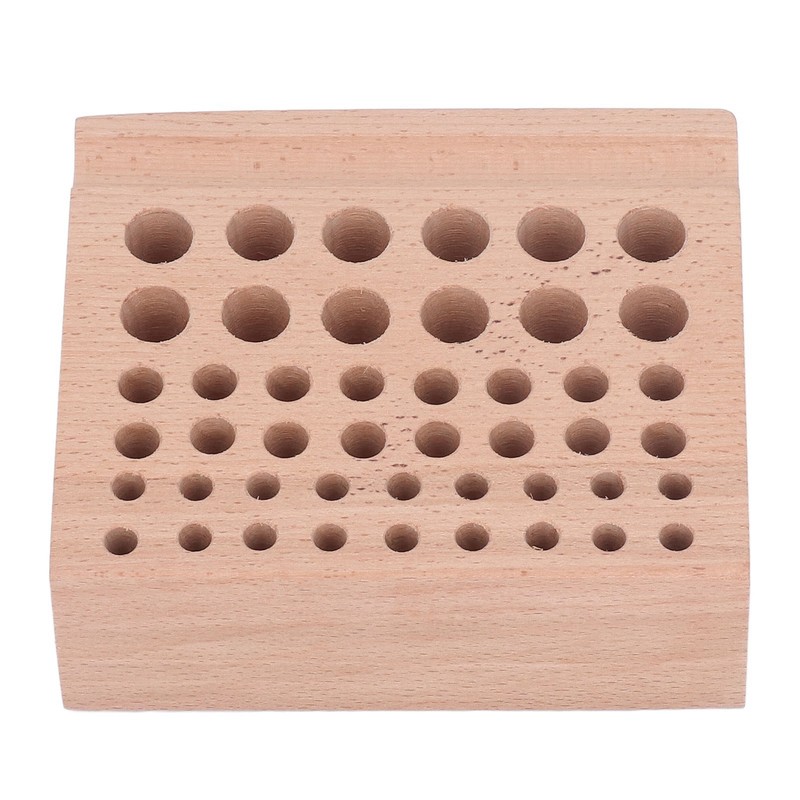 Leather Tool Holder 46 Holes Beech Wood Professional Leather Tool