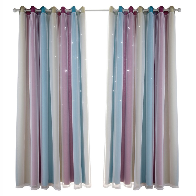 Star Curtains Stars Blackout Curtains for Kids Girls Bedroom Living