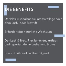Augenmanufaktur Lash & Brow Plex - Eyelash Serum Keratin Protection for Eyelashes, Eyebrows and Eyelash Extensions Ideal After Eyelash Lifting and Browlift