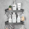 FIISAYL Shower Shelf No Drilling Shower Shelf Corner Bathroom Organiser