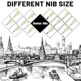 HUJUGAKO Black Micro Pens,Micro-Pen Fineliner Ink Pen,Waterproof Archival Ink Pens for Artist Illustration Sketching Technical Drawing Scrapbooking 005(0.23mm)