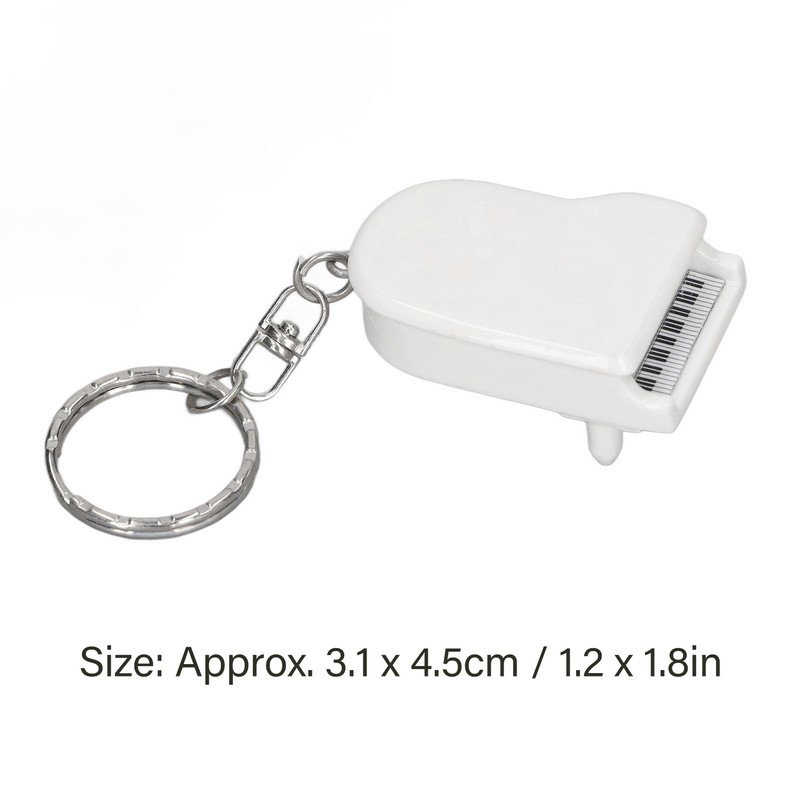 Mini Piano Pendant Keychain Micro Decoration Simulation Piano Key Chain