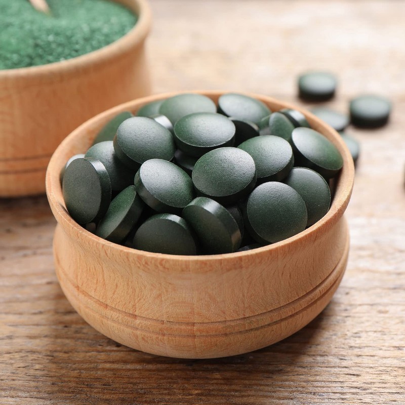 GreatVita Organic Spirulina Tablets (500 mg) Approx. 800 Tablets Spirulina