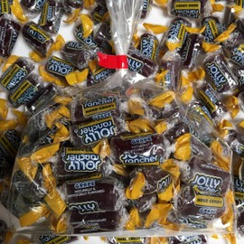Individually wrapped Grape Jolly Rancher hard candy