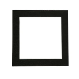 Nicola Spring Picture Photo Mount - to Fit Frame Size 8 x 8 for Image Size 6 x 6 - Black
