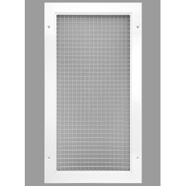 HVAC Premium 10" x 20" or 20" x 10" Cube Core Eggcrate Return Air Grille - Aluminum Rust Proof - HVAC Vent Duct Cover - White [Outer Dimensions: 11.75 X 21.75]