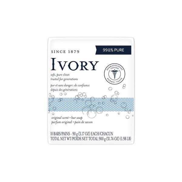 Ivory Soap Bar 10 x 90 g