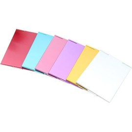 Jowxsx 1pc Random Colour Compact Mirror Portable Handheld Pocket Makeup Cosmetic Mirror Mini Travel Mirror Compact and Travel Mirrors 9.5X6.8cm