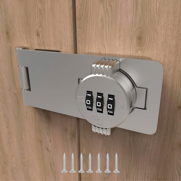Keyless Combination Lock – 3-Digit Combination Lock for Cabinet Doors