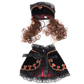 Small Pet Mini Beautiful Cloak Pet Costume Clothes Dogs Cats Cute Princess CloakPF19 Black S