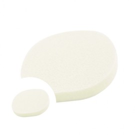 15-Count White Sea Sponge Cleansing Puff Facial Cleansing Supplies 4ea
